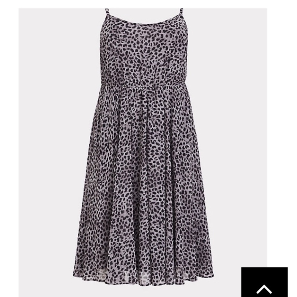 SALE - Grey leopard print chiffon - SO flattering!